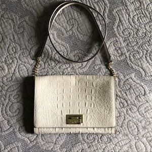 KATE SPADE IVORY CROCODILE CROSSBODY